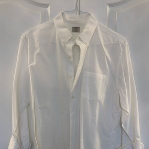 Jcrew White casual dress shirt - size L - 16 1/2